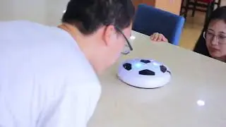 LED Air Power Soccer Ball Disc Gliding Multi-surface Hovering Football Toy