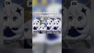 Paimon drowning voice in 4 languages#genshin #genshinimpact #genshinimpactedit #paimon #genshindub