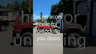 How to unlock your jeep xj. Secret access hole from jeep.