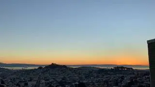 Venus-Moon-Jupiter and Sun rise time-lapse, 2019-01-02