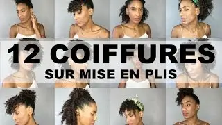 12 Coiffures Simples et Rapides Sur Cheveux Bouclés / Crépus (Flexi-rods)