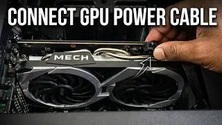Как подключить кабели питания PCIE к видеокарте