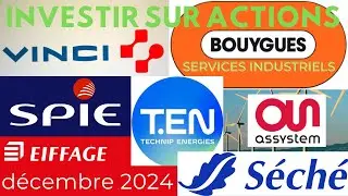 Investir en Bourse - Analyse actions : Service industriel (VINCI, Bouygues, Eiffage, Spie, Technip)