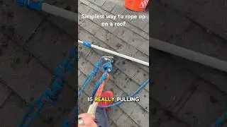 Using fall protection for roof and gutter cleaning
