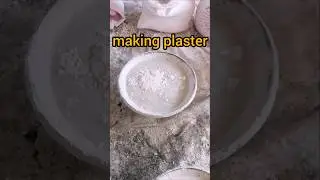 Mixing Plaster for Wall Finishing  #Plaster #Plastering #WallFinishing #DIYPlaster #BuildingWork #di