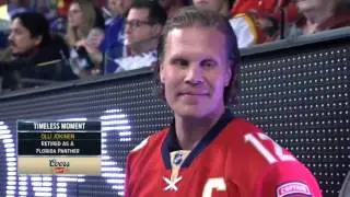 Пантеры чествуют Олли Йокинена / Panthers honor Olli Jokinen