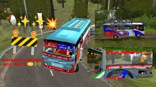 Araniko super express bus in extreme narrow Himalayan roads 🔥🚧💥#fypシ #busdriving #bussid 