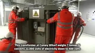 Crossrail Shorts: Transformer delivered at Canary Wharf station