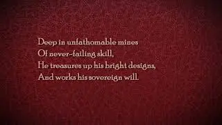 God moves in a mysterious way (Walden)