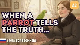 My Neighbor&rsquo;s Talking Parrot Said WHAT?! 🦜 A Cozy Russian Story (A2) 🇷🇺