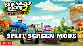 🔴Beach Buggy Racing 2 LIVE | 3 Player Split Screen Mode | Choose Racers for us
