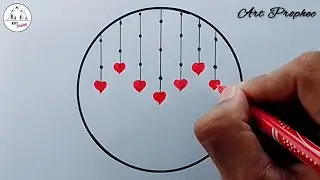 Beautiful Red Heart Drawing - Easy Pencil Drawing Step By Step