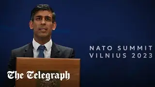 Watch: Rishi Sunak gives press conference at NATO summit