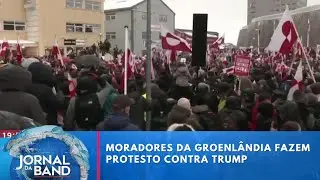 Groenlândia tem protesto contra os Estados Unidos | Jornal da Band