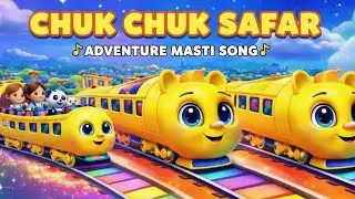 🚆 Chuk Chuk Safar | Fun Train Adventure Song 🚂🎶 | Kids Cartoon Animation