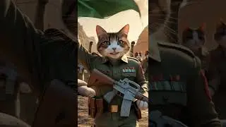 🐈 Cat Soldier Brave Story #shortvideo #operationsindoor #viralvideo #cat