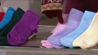 MUK LUKS Set of 4 Pairs Jojoba Infused Non-Slip Socks on QVC