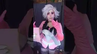 Having four working arms makes cosplay so much fun. (Angeldust from Hazbin Hotel)