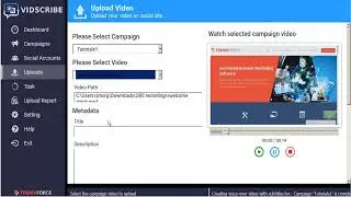 VidScribe Tutorial - Upload