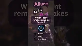Which Plant Removes Snake Poison? Allure Quiz //  #allurequiz #difficultquiz