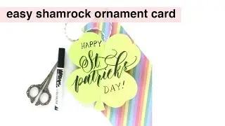 3D Shamrock Ornament Card