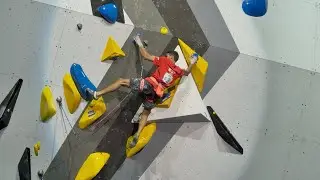 Alberto Gin&eacute;s L&oacute;pez Climbs In The IFSC Climbing World Championships Seoul 2025 Lead Finals 
