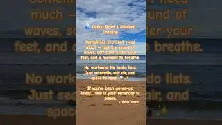 🌊 Ocean Reset &bull; Seashell Therapy