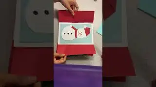Christmas Tree Card with Snowman