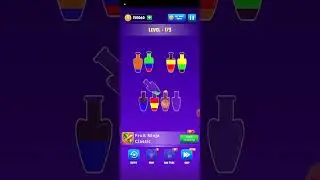 171-175 Level water sort color puzzle game 2024