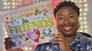 ASMR Scrapbooking with FRIENDS! | (Soft spoken roleplay, gentle hand movements, stickers, tapping)