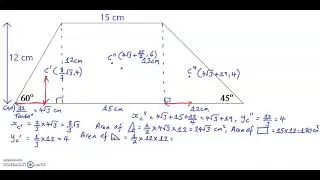 Finding the centroid of a Trapezium.