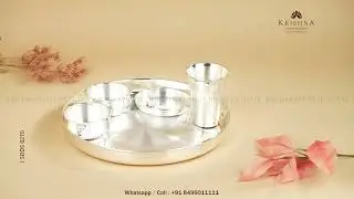 Elegance in Every Detail: 92.5 Pure Silver Crafted Dinner Set for Luxurious Dining