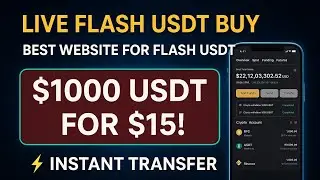 Best website for Flash USDT | $1000 FLASH USER JUST $15
