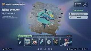 How to Unlock Rezz Shark Emote in Fortnite | Battle Pass Bonus Rewards Page 3