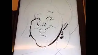 Live Digital Caricature time lapse