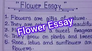 10 lines on Flower!! বাংলা অর্থ সহ রচনা!!Essay on Flowers in English!!