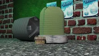 Water Overflow //using PF source  3DS Max
