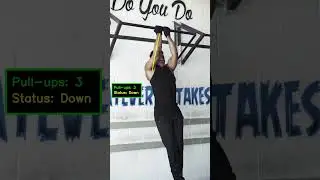 AI Counts Pull-Ups in Real Time | Computer Vision + YOLOv8 Pose Detection #shorts #Shorts