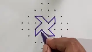 8 dots || 98 || RR3020 || rangoli || kolam || muggulu || Riddle Rangoli.