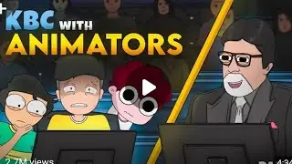 KBC with Indian animators | @RGBucketList @Hardtoonz22 #fun #funny #youtubeshorts #shots 
