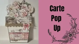 Carte sans dies,  effet pot de fleurs 🌸// rendu WAHOU