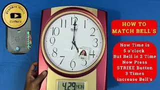 AJANTA WALL CLOCK 1807 HOW TO DIGITAL TIME SETTING