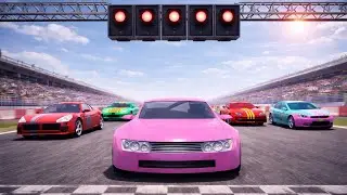 Pink Thunder Super Car Driving In Rally Fury Game | Car Racing Simulator 3D | Android Car Gameplay 