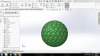 Solidworks practice part13|Golf ball using Solidworks| Tutorial for solidworks