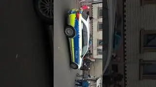 Schlussfahrt der Polizei Bexbach am Faschingsumzug