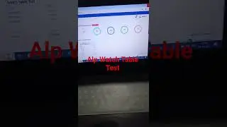 ALP PSYCHO WATCH TABLE  TEST
