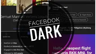 How to DARK MODE/BLACK BACKGROUND FACEBOOK (quick and english)