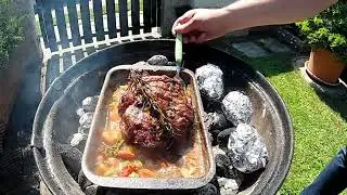 Schweinebraten vom Kugelgrill