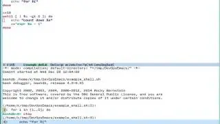Emacs shell scripting mode