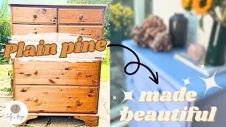 Making a Plain Pine Chest of Drawers into a Statement Piece #upcycledfurniture #furnituremakeover